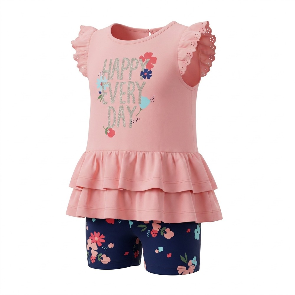 Child of Mine Carter's Baby‎ Infant Girls Floral Shorts & Top Outfit Set 6-9M